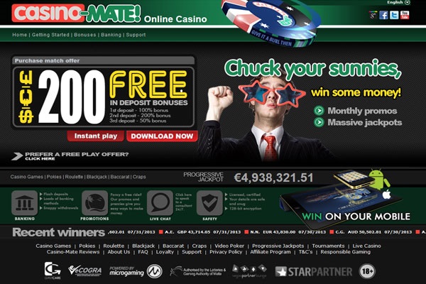 Casino Mate Homepage