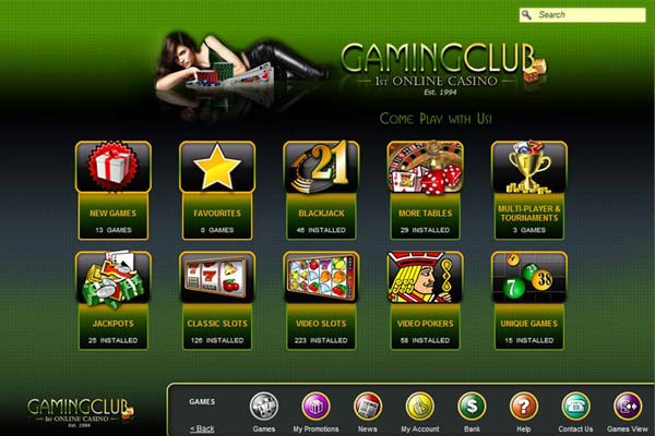 GamingClub Lobby