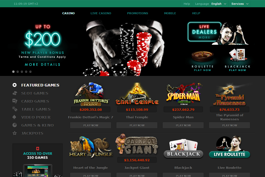 Bet365 Home page