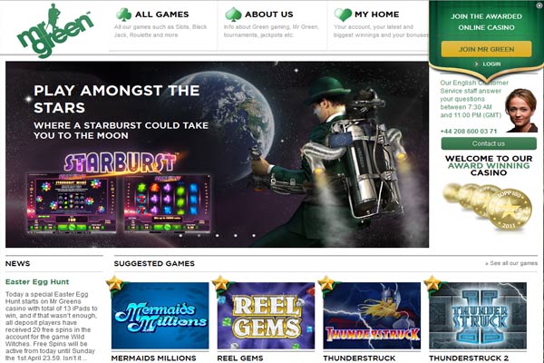 Mr Green online casino