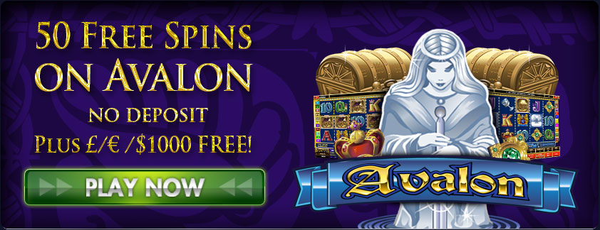 Avalon slot-50 free spins spin palace