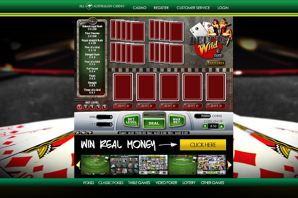 All Australian Casino videopoker